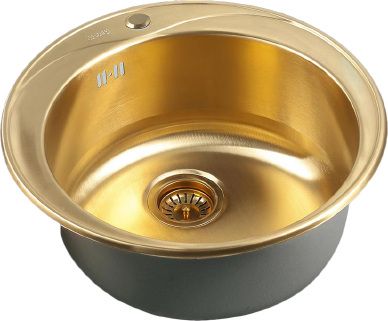 Мойка кухонная (круглая) Zorg Inox Pvd SZR-510/205 Bronze
